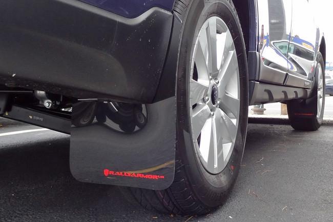 Subaru Outback 2015+ Direct Fit Mud Flaps by Rally Armor - Black/Red (MF36-UR-BLK/RD)