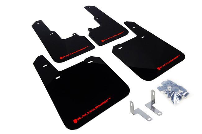 Subaru Outback 2015+ Direct Fit Mud Flaps by Rally Armor - Black/Red (MF36-UR-BLK/RD)