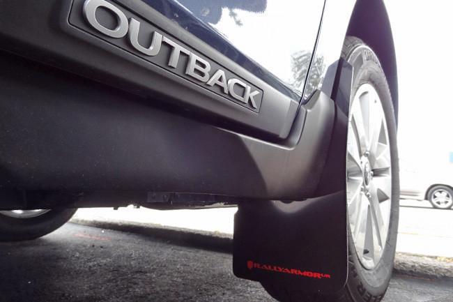 Subaru Outback 2015+ Direct Fit Mud Flaps by Rally Armor - Black/Red (MF36-UR-BLK/RD)