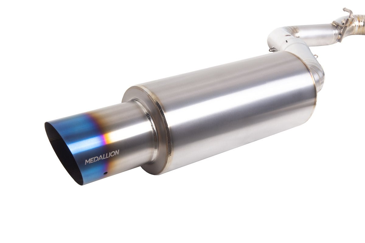 Revel x Tanabe Medallion Ultra Ti Single Exit Titanium Catback Exhaust | 2011-2021 Subaru WRX / 2008-2021 STI Sedan