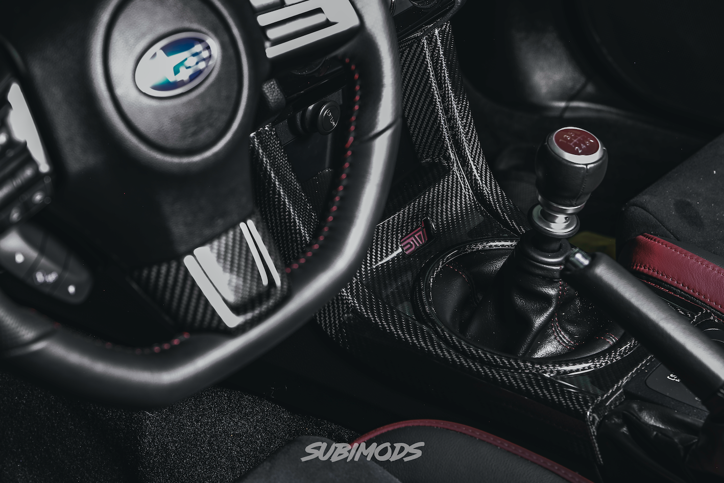 Revel GT Dry Carbon Steering Wheel Insert Lower Cover | 2015-2021 Subaru WRX / STI
