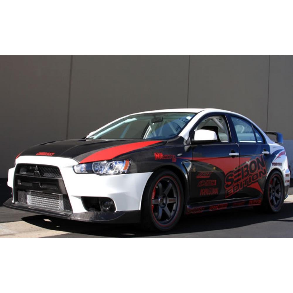 Seibon Carbon Fiber Front Grill | 2008-2015 Mitsubishi Evo X (FG0809MITEVOX)