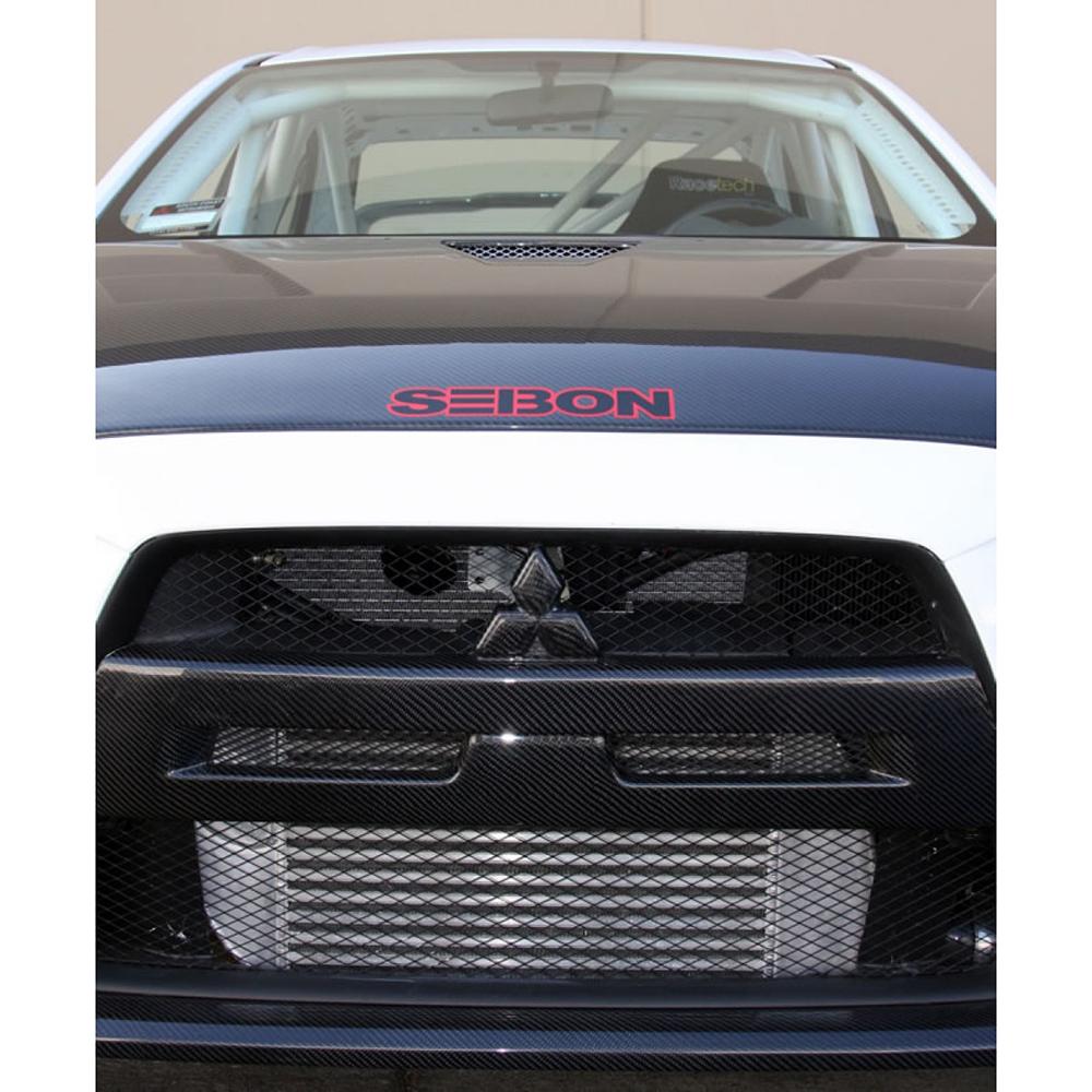 Seibon Carbon Fiber Front Grill | 2008-2015 Mitsubishi Evo X (FG0809MITEVOX)
