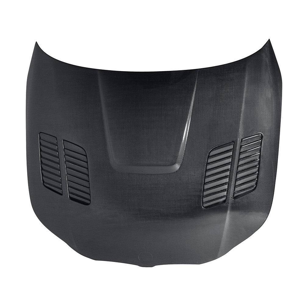 Seibon GTR-Style Carbon Fiber Hood | 2004-2010 BMW 5 Series 4 dr E60 (HD0407BMWE60-GTR)