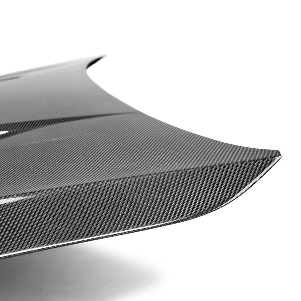 Seibon TM-Style Carbon Fiber Hood | 2015-2017 VW Golf/GTI MK7 (HD12VWG7-TM)