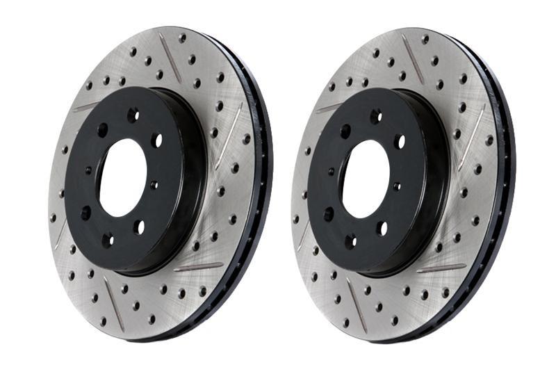 StopTech Slotted & Drilled Brake Rotor - RL | 2010-2014 Volkswagen Golf GTI (127.33099L)