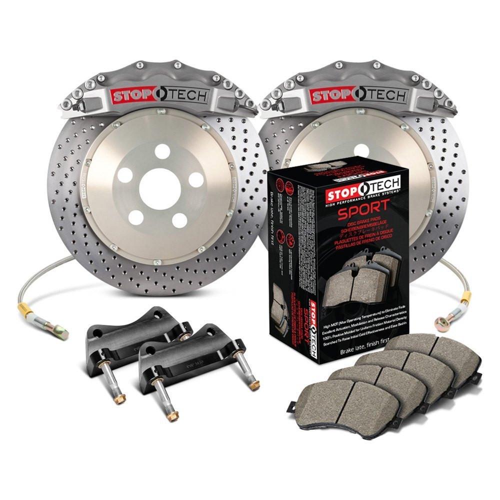 StopTech Trophy Sport Front BBK w/STR-60 Caliper and 355x32 2pc Rotors | 2015-2017 Volkswagen MK7 GTI (83.895.6700.R)