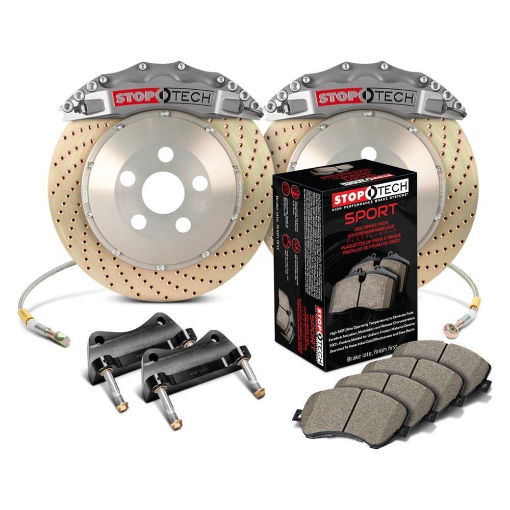 StopTech Trophy Sport Front BBK w/STR-60 Caliper and 355x32 2pc Rotors | 2015-2017 Volkswagen MK7 GTI (83.895.6700.R)