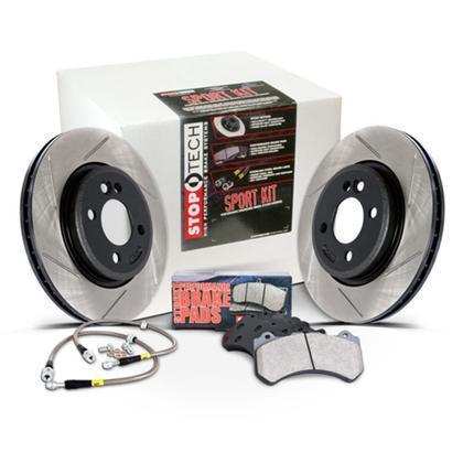 Stoptech Front & Rear Slotted Sport Brake Kit | 2003-2005 Subaru Impreza WRX (977.47002)
