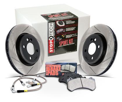 StopTech Slotted Sport Brake Front Kit | 2008-2017 Subaru STi (977.47009F)
