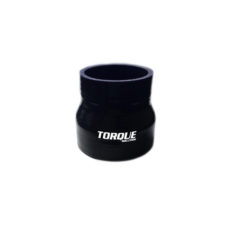 Torque Solution 2.25" to 3" Transition Silicone Coupler - Black (TS-CPLR-T2253BK)