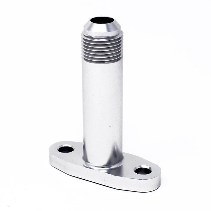 Torque Solution Extended Port Matched -10AN Oil Drain Flange for T3/T4 Turbos (TS-UNI-588)