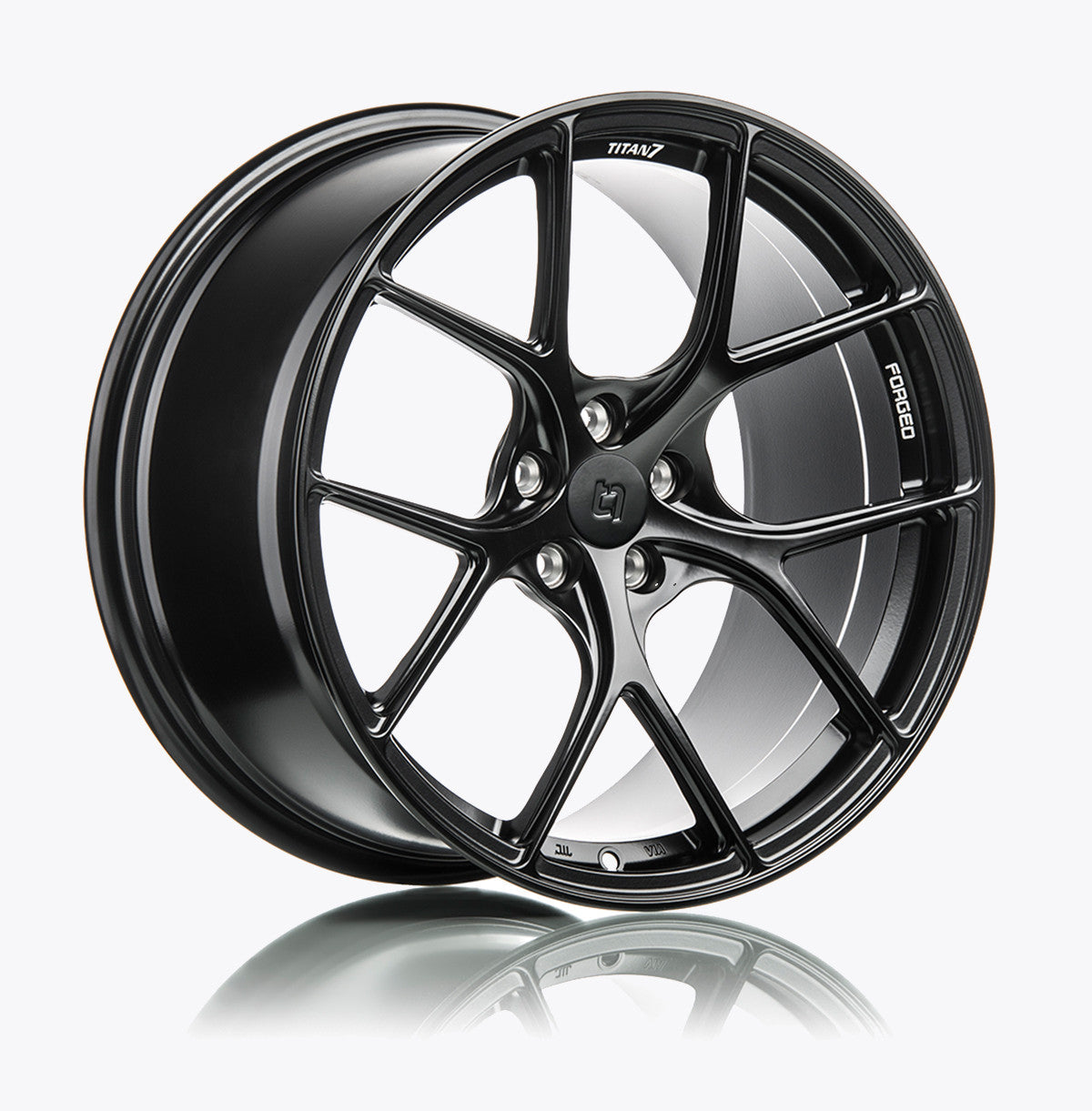 Titan 7 T-S5 19x9.5 +34, 19x11 +40 5x112 Machine Black (SET)