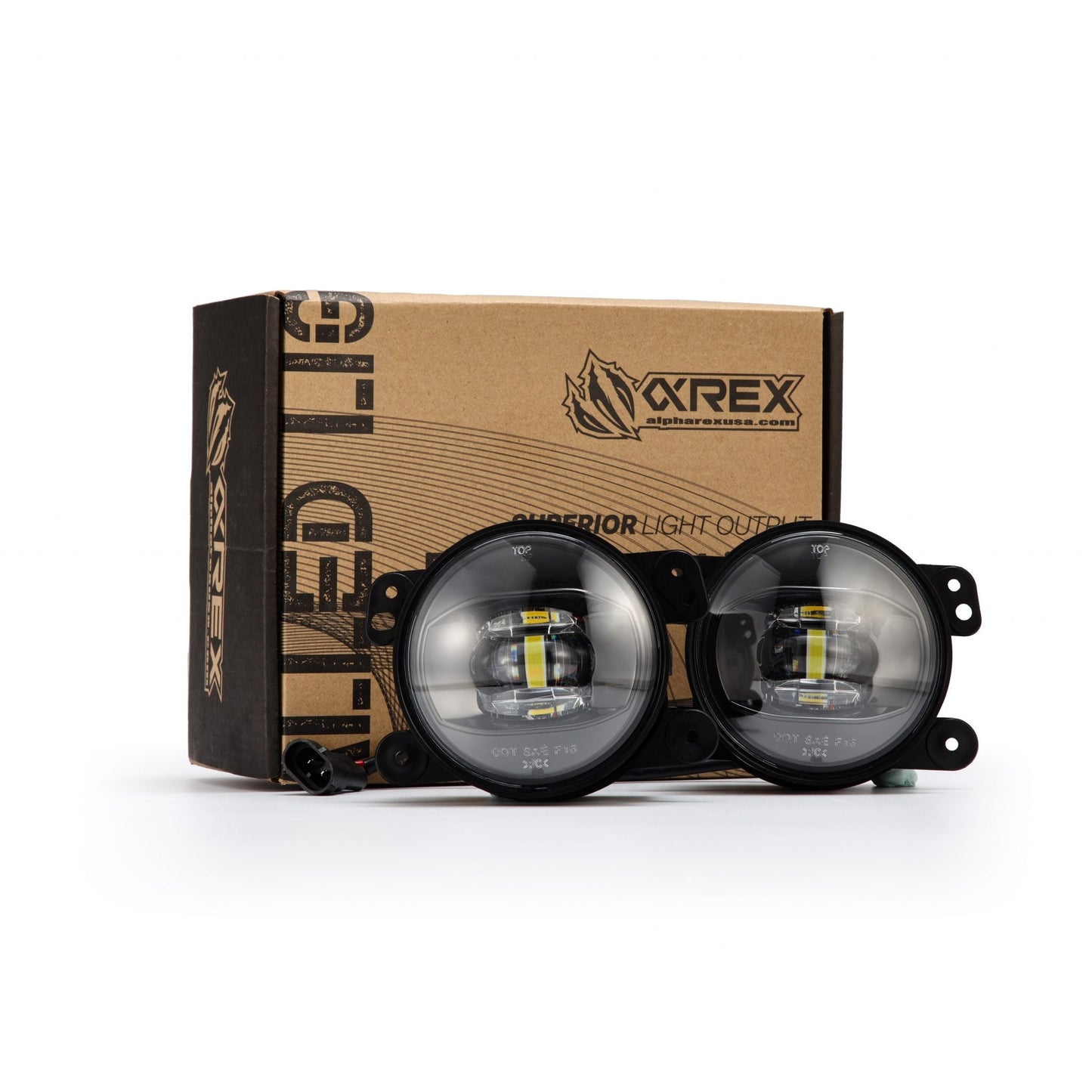 AlphaRex Universal Chrysler/Dodge/Hummer/Jeep DoubleTap Dual Color LED Projector Fog Lights