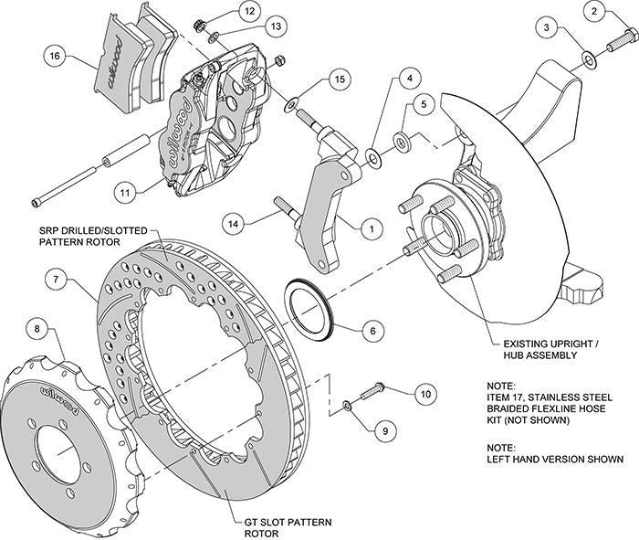 Wilwood 6R Front Drilled Big Brake Kit | 2022+ Subaru BRZ/Toyota 86 and 2013-2021 Subaru BRZ/Scion FR-S/Toyota 86 (140-12870-DR)