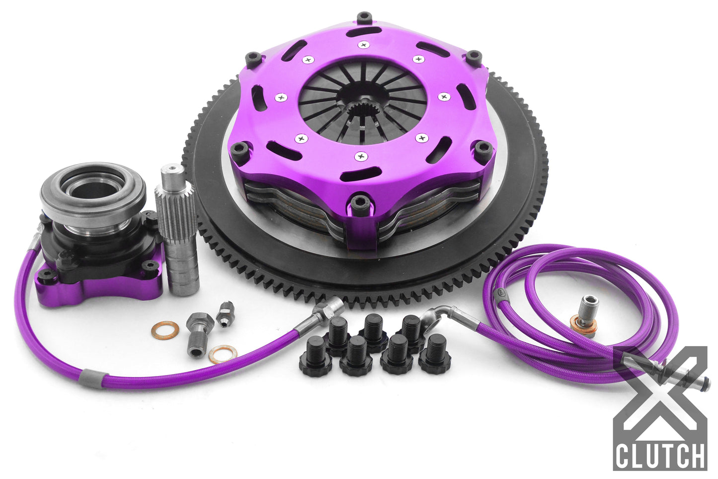 XClutch Twin Solid Ceramic Clutch Kit | 2008-2015 Mitsubishi Evo X (XKMI18683-2E)
