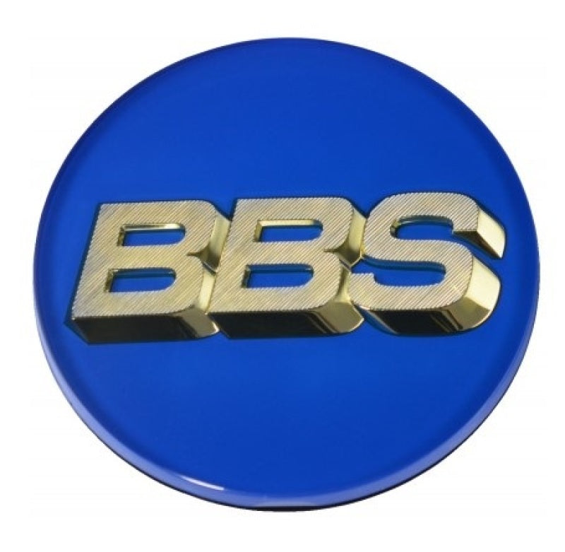 BBS 70mm 4-tab Center Cap - Blue / Gold