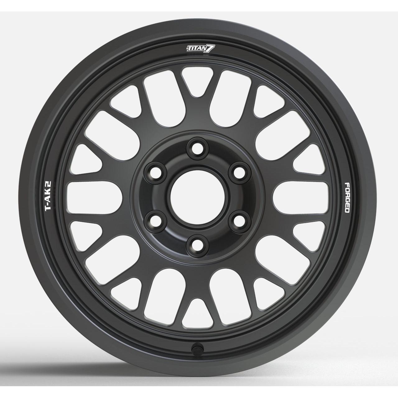 Titan 7 T-AK2 17x8 +39 6x130 Machine Black for Mercedes Sprinter (SET)