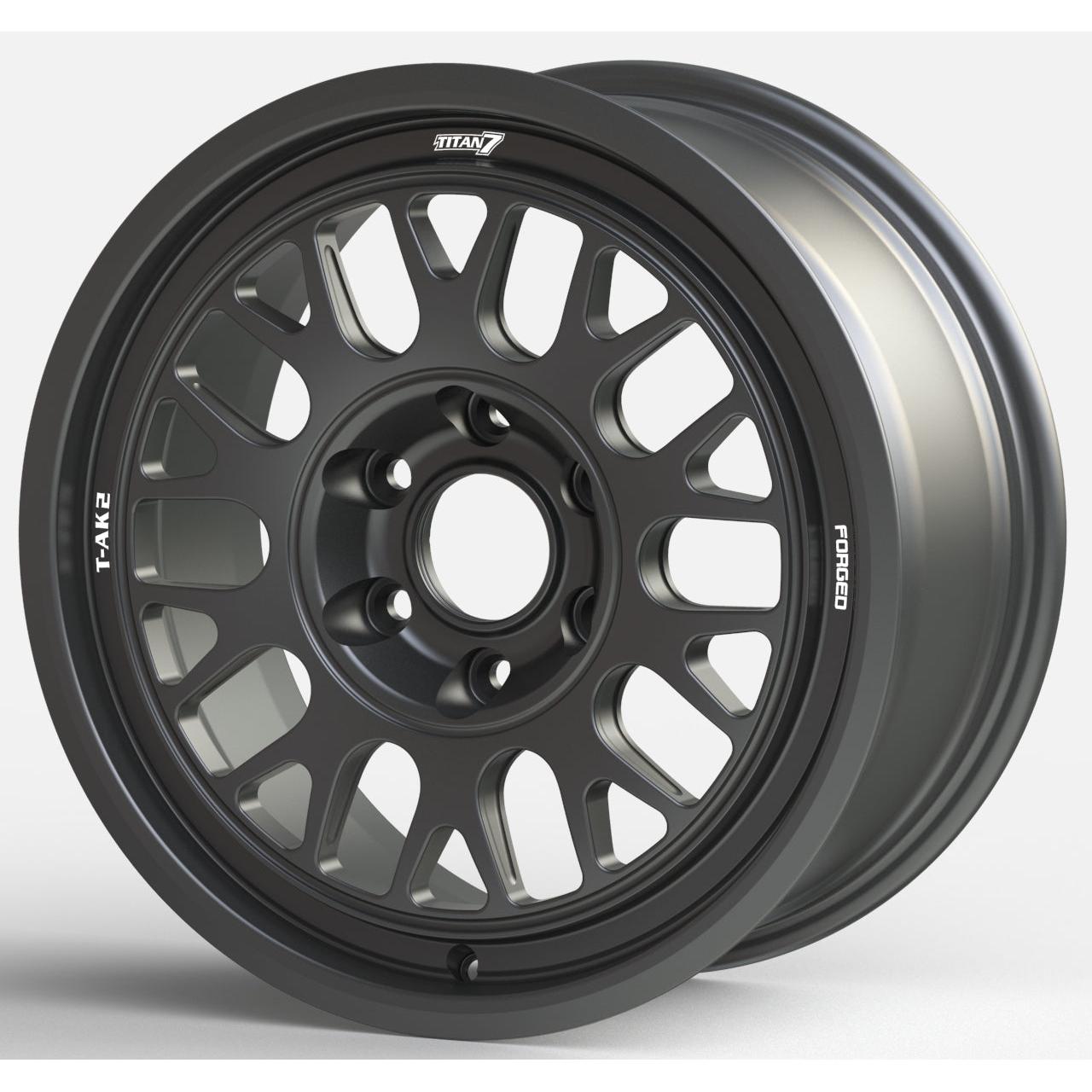 Titan 7 T-AK2 17x8 +39 6x130 Machine Black for Mercedes Sprinter (SET)