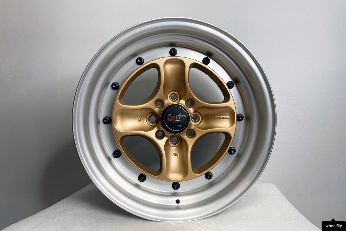 Work Equip 40 15x8 +20 4x100 Sprint Gold / Brushed (SET