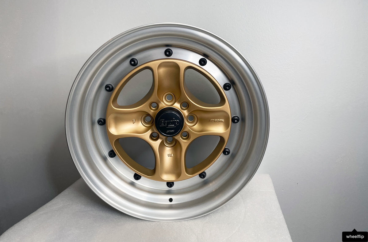 Work Equip 40 15x8 +20 4x100 Sprint Gold / Brushed (SET