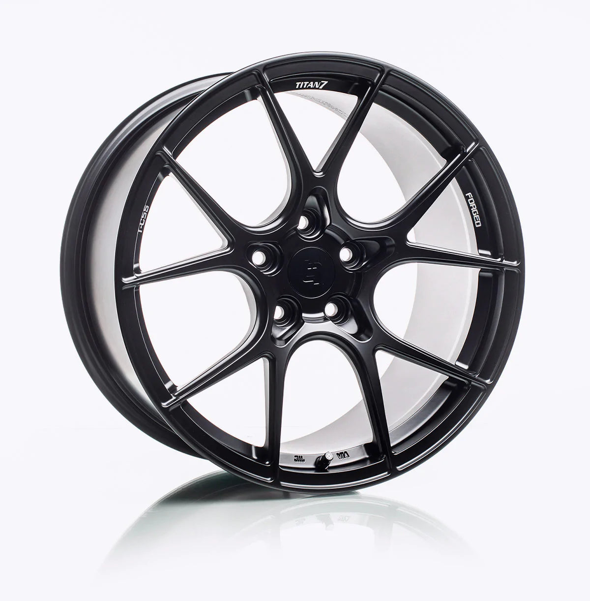 Titan 7 T-CS5 18x9.5 +40 5x114.3 Machine Black (SET)
