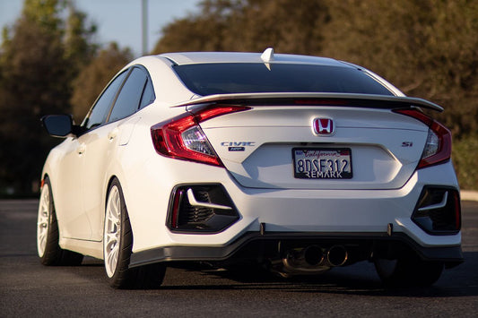 Honda Civic Si FC1 with aggressive offset wheel fitment