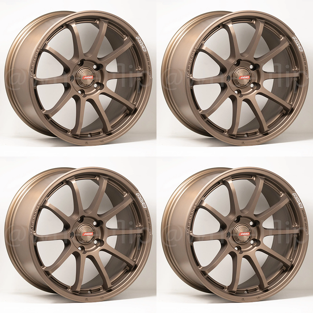 (set of 4) Gram Lights 57NR 18X9.5 +12 5x114.3 Dark Bronze