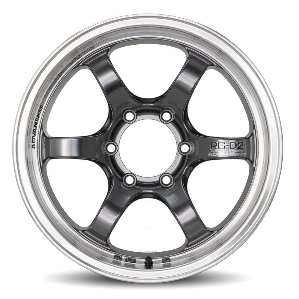 Advan RG-D2 17x8.5 -10 6x139.7 Machining & Racing Gun Metallic (SET)