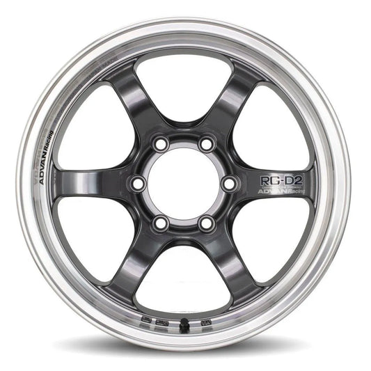 Advan RG-D2 17x8.5 -10 6x139.7 Machining & Racing Gun Metallic (SET)