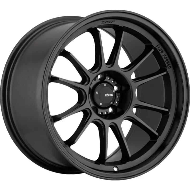 Konig Hypergram Matte Black | 18x12" +20mm | 5x114.3mm Wheel