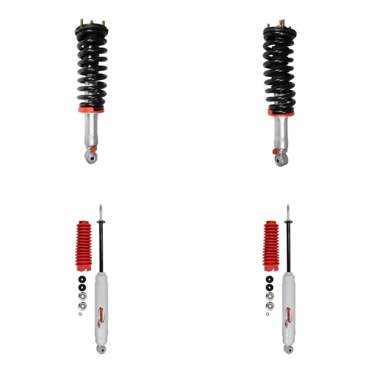 Rancho Quicklift Leveling Strut + Rear RS5000x Gas Shocks Set w/0" lift - 2000-2006 Toyota Tundra 4WD