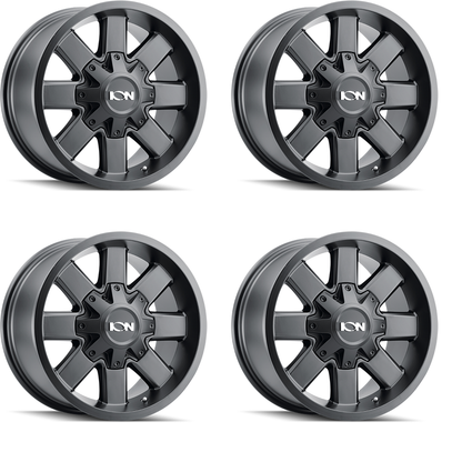 (set of 4) ION Wheels Type 141 Satin Black | 20x9" +18mm | 8x170mm Wheels