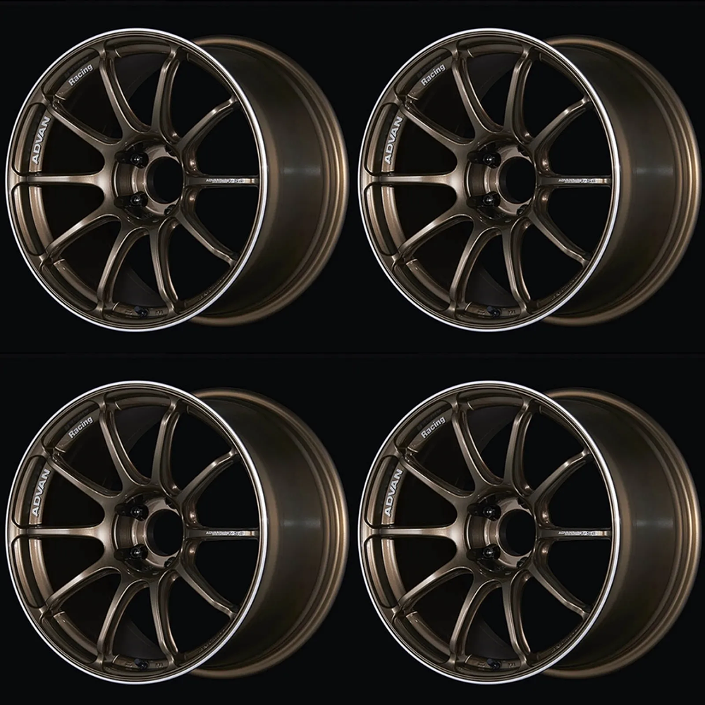 (set of 4) Advan RSIII Umber Bronze Metallic/Ring | 18x9" +35mm | 5x114.3mm Wheel