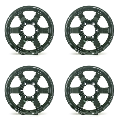 (set of 4) Gram Lights 57DR-X 17X8.5 -10 6x139.7 Jungle Green