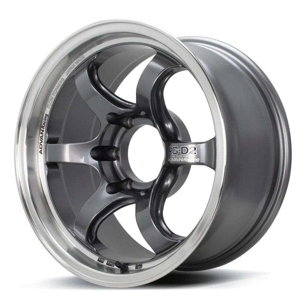 Advan RG-D2 17x8.5 -10 6x139.7 Machining & Racing Gun Metallic (SET)