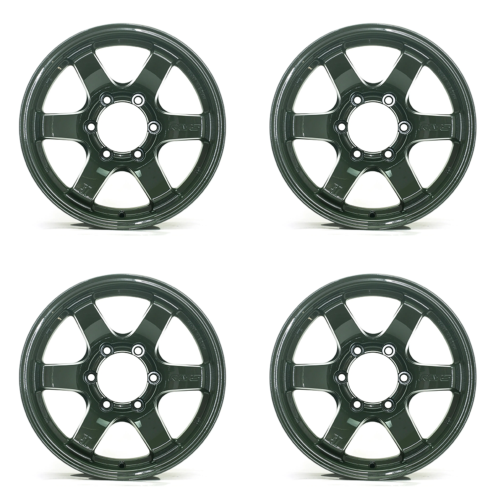 (set of 4) Gram Lights 57DR-X 17X8.5 +0 6x139.7 Jungle Green
