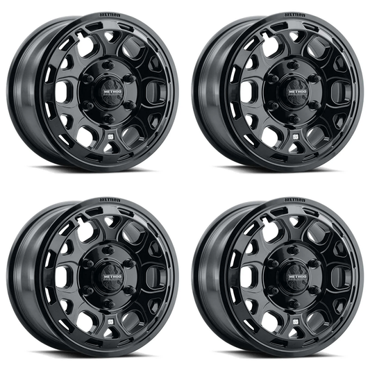 (set of 4) Method Wheels MR416 Gloss Black | 15x7" +74mm | 6x5.5mm Wheel