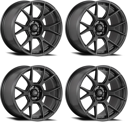 (set of 4) Konig Ampliform Dark Metallic Graphite | 17x8" +40mm | 5x114.3mm Wheels