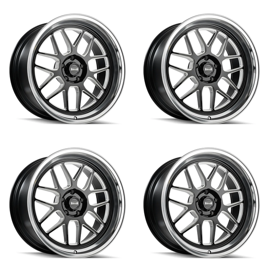 (set of 4) Ridler Wheels 611 Gls Blk Mill w/ Diamond Cut Lip | 20x10" +0mm | 5x120.65mm Wheels