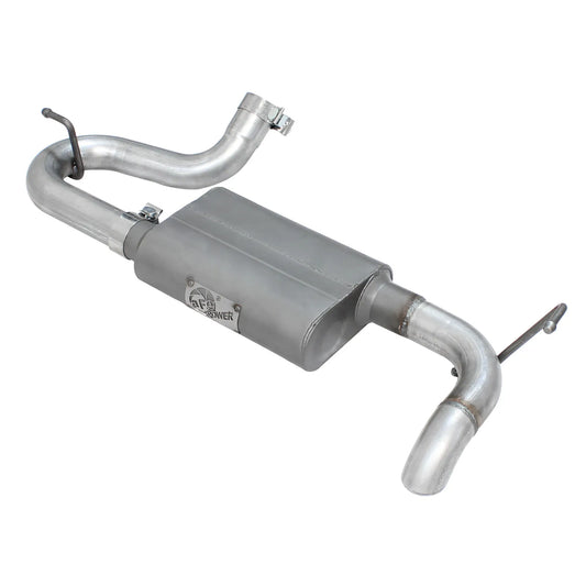 aFe 2.5in Aluminized Steel Axle-Back Hi-Tuck Exhaust | Jeep Wrangler F&R (07-17) (49-08046)