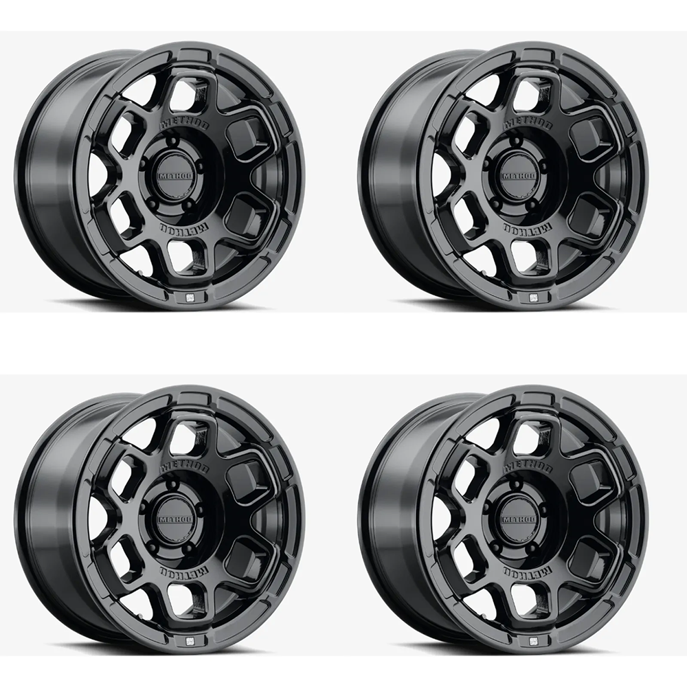 (set of 4) Method Wheels MR710 HD Gloss Black | 17x8.5" +0mm | 5x5mm Wheel