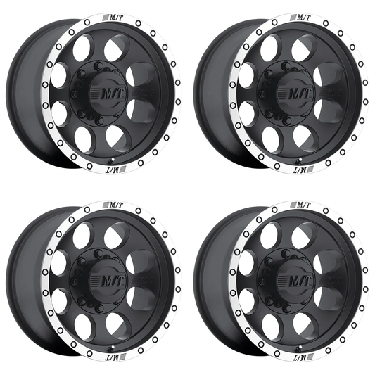 (set of 4) Mickey Thompson Classic Baja Lock Matte Black | 17x9" -12mm | 5x5.0mm Wheels