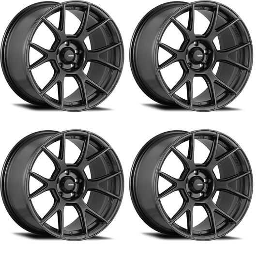 (set of 4) Konig Ampliform Dark Metallic Graphite | 18x9.5" +25mm | 5x114.3mm Wheels