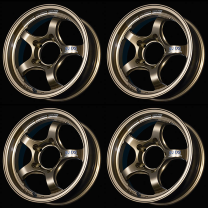 (set of 4) Advan RG-D2 Umber Bronze Metallic | 18x9" +0mm | 6x139.7mm Wheel