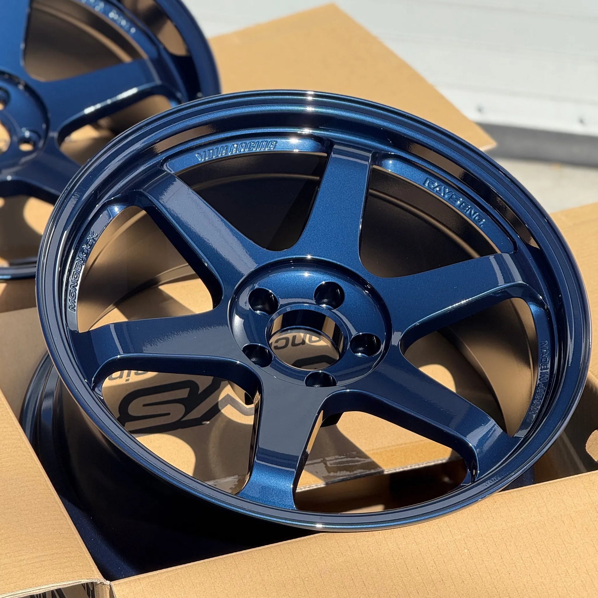 Volk Racing TE37SL 19x9.5 +22, 19x10.5 +35 5x112 Mag Blue (SET)