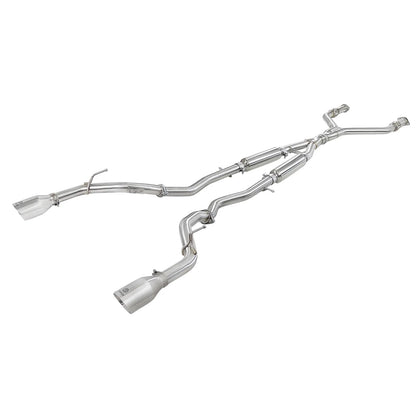 aFe Takeda 2.5in SS Cat-Back Exhaust | Infiniti Q60 (17-22) (49-36134NM-C)