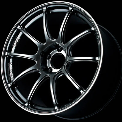 Advan RZII Racing Hyper Black/Ring | 17x8" +45mm | 5x114.3mm Wheel