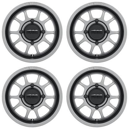 (set of 4) Method Wheels MR409 Steel Grey | 15x10" +0mm | 4x136mm Wheel