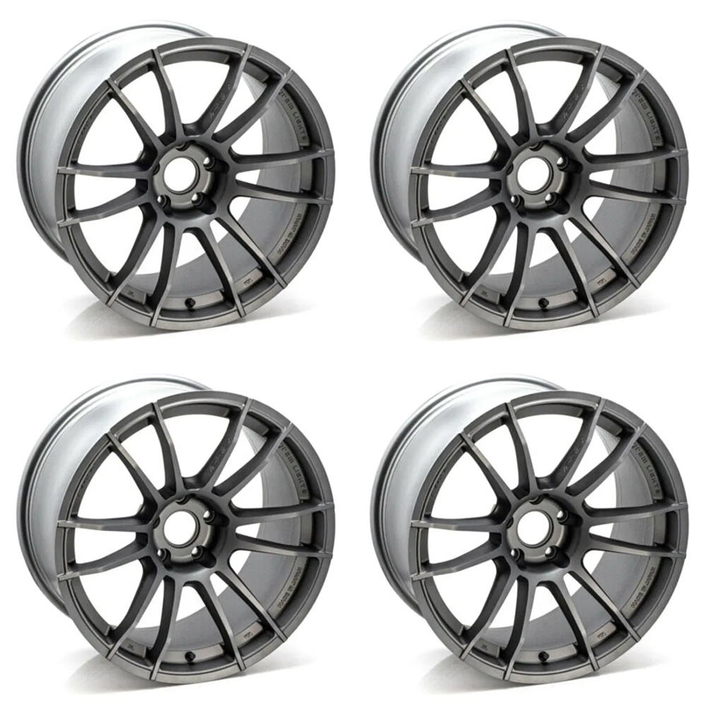 (set of 4) Gram Lights 57XR 18x9.5 +38 5x114.3 Glossy Gray